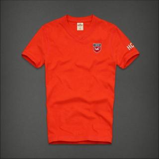 Tee shirt Hollister Homme Orange